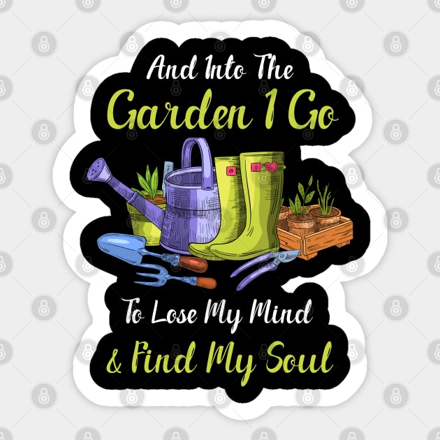 Gardening Lover Gift For Gardeners Sticker by White Martian